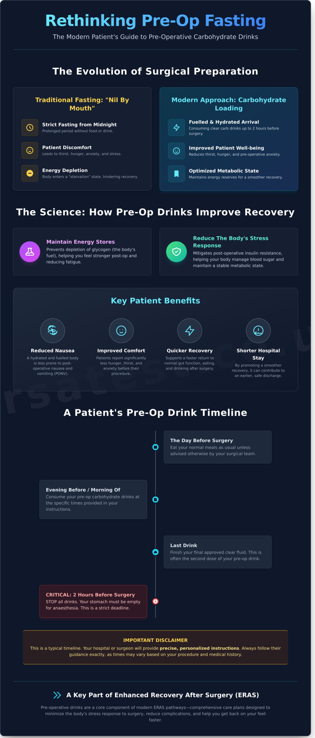 The Role of Pre-Op Drinks in Your Surgery Preparation - Infographic